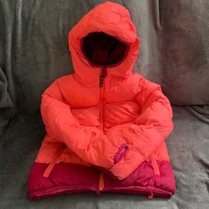 Champion-Hot pink/dark pink puffer jacket, size 6-6x